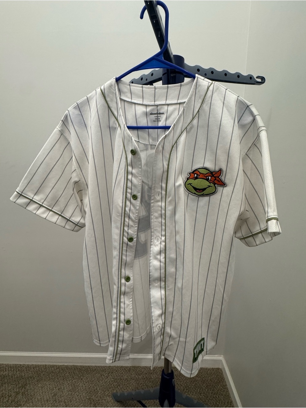 Teenage Mutant Ninja Turtles Michelangelo Jersey #84 TMNT Youth Size XXL 18